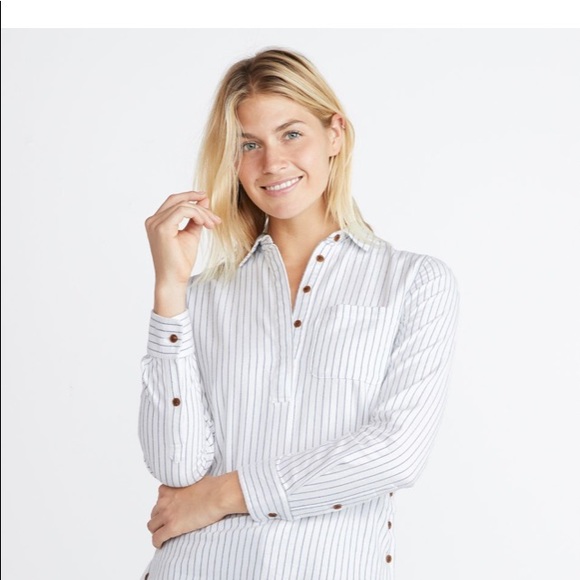 Marine layer Dakota popover XS shirt button down - Picture 2 of 4